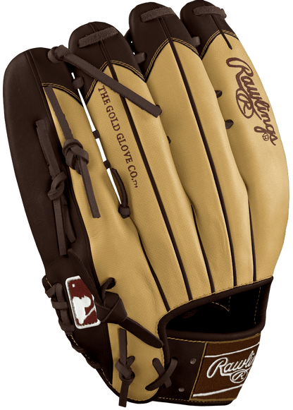 Rawlings Custom 12.75” H-Web Blonde Speed Shell Brown Heart of the Hide Outfield Glove - CustomBallgloves.com