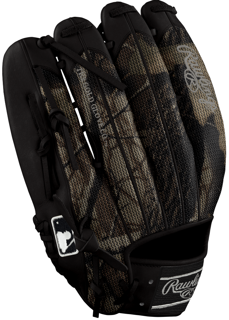 Rawlings Custom 12.75" Inch H-Web Camouflage Speed Shell Black Heart of the Hide Outfield Glove - CustomBallgloves.com