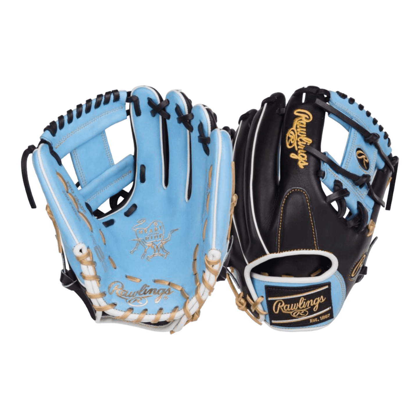 Rawlings HOH R2G 11.75” Baby Blue Infield Glove - CustomBallgloves.com