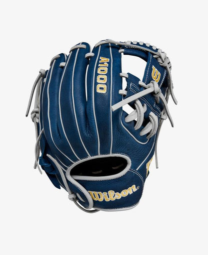 Wilson A1000 DP15 11.5 Blue Baseball Glove - CustomBallgloves.com