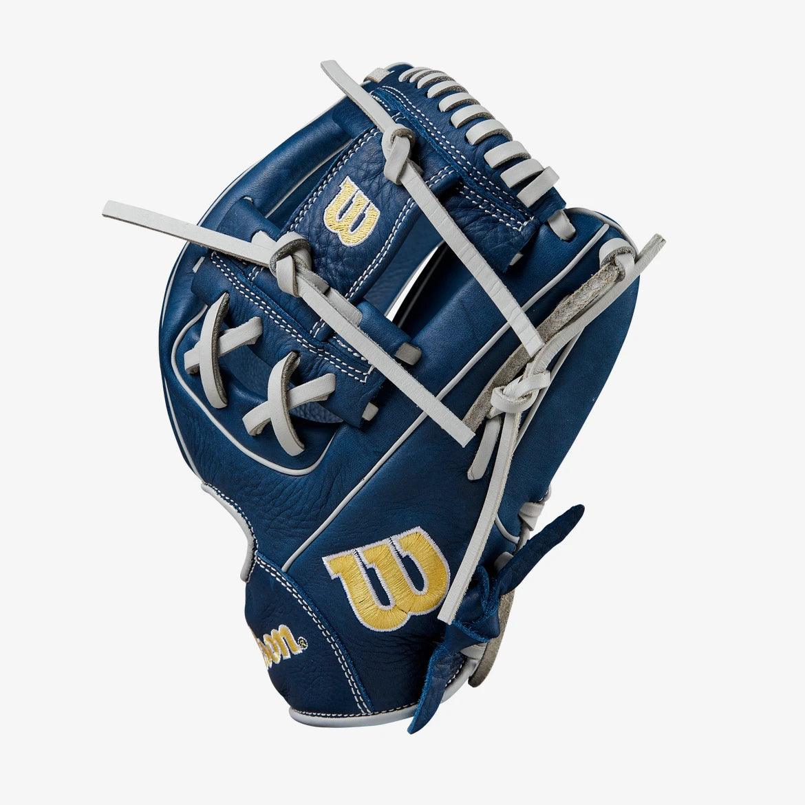 Wilson A1000 DP15 11.5 Blue Baseball Glove - CustomBallgloves.com