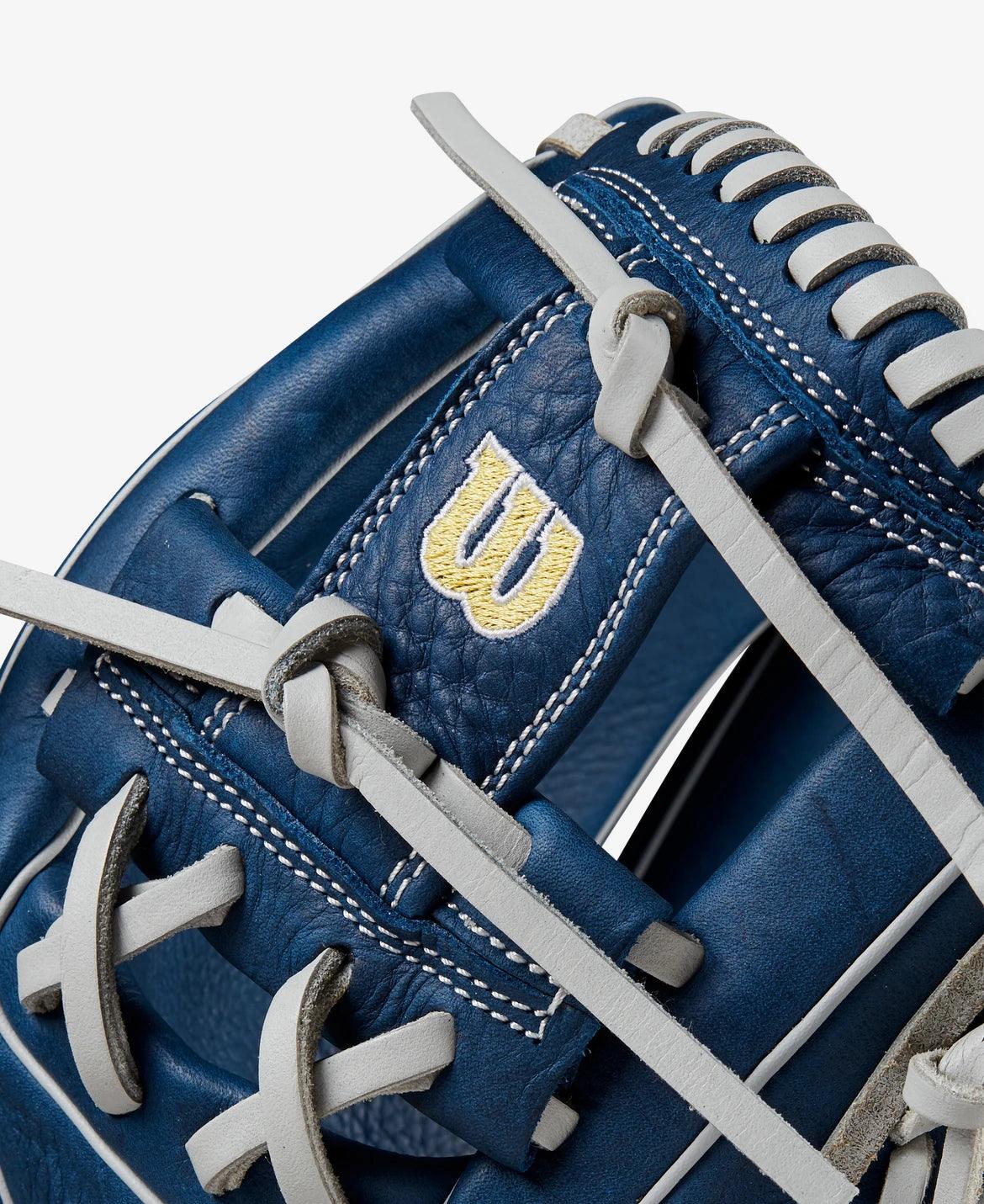 Wilson A1000 DP15 11.5 Blue Baseball Glove - CustomBallgloves.com