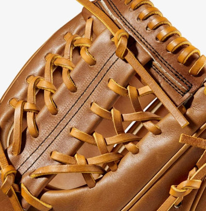 Wilson A2000 11.5” WBW100982115 Pedroia Fit Mod Trapeze Web Tan Pitchers Glove - CustomBallgloves.com