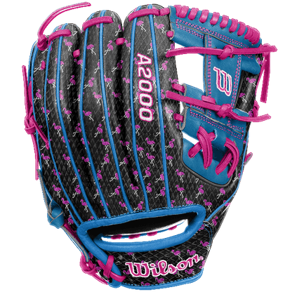 Wilson A2000 Flamingo Print Snakeskin 11.50” Baseball Glove (Q1 Delivery) - CustomBallgloves.com