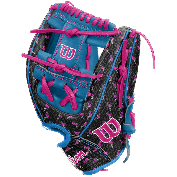 Wilson A2000 Flamingo Print Snakeskin 11.50” Baseball Glove (Q1 Delivery) - CustomBallgloves.com