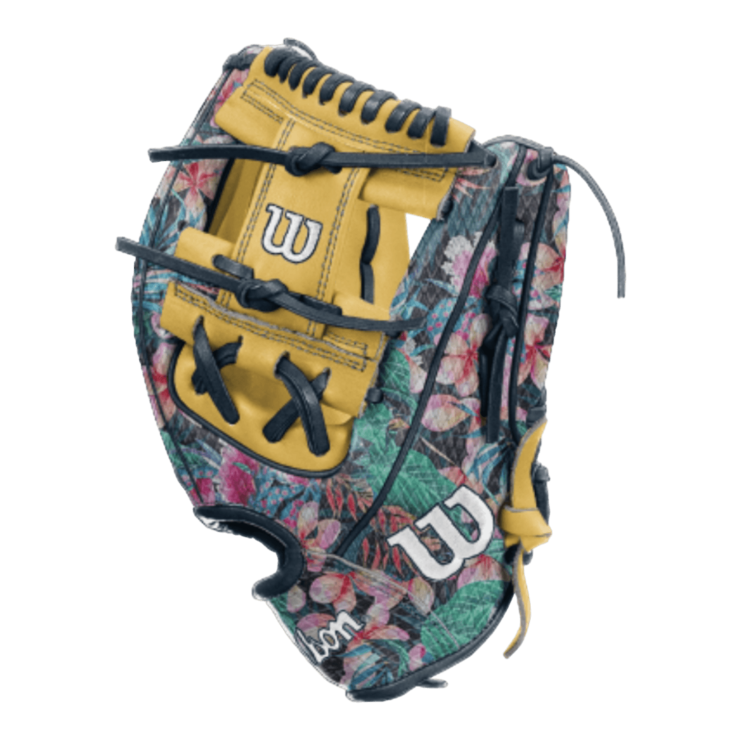 Wilson A2000 Floral Print Snakeskin 11.5” Blonde Baseball Glove (Q1 Delivery) - CustomBallgloves.com