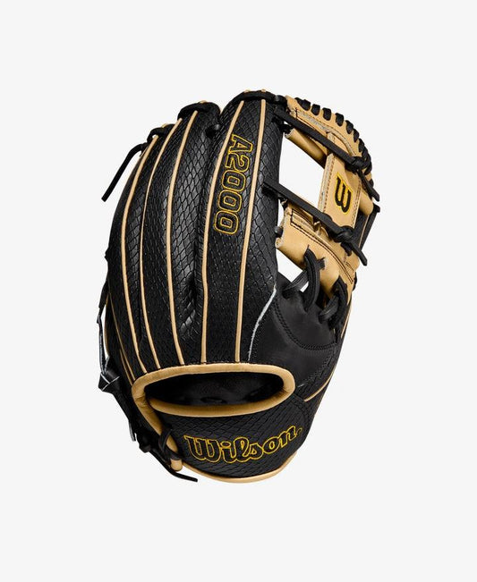 Wilson A2000 KBH13 11.75" Black Infield Baseball Glove - CustomBallgloves.com