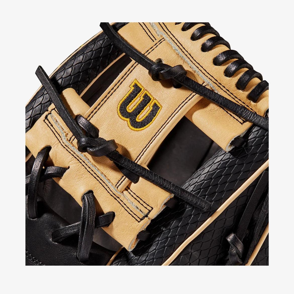 Wilson A2000 KBH13 11.75" Black Infield Baseball Glove - CustomBallgloves.com