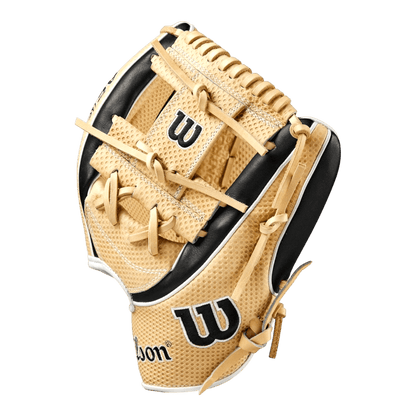 Wilson A2K 11.75” WBW1013751175 I-Web Black Blonde Infield Glove - CustomBallgloves.com