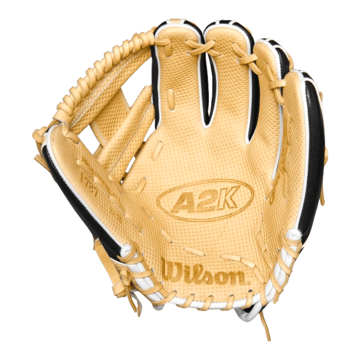 Wilson A2K 11.75” WBW1013751175 I-Web Black Blonde Infield Glove - CustomBallgloves.com