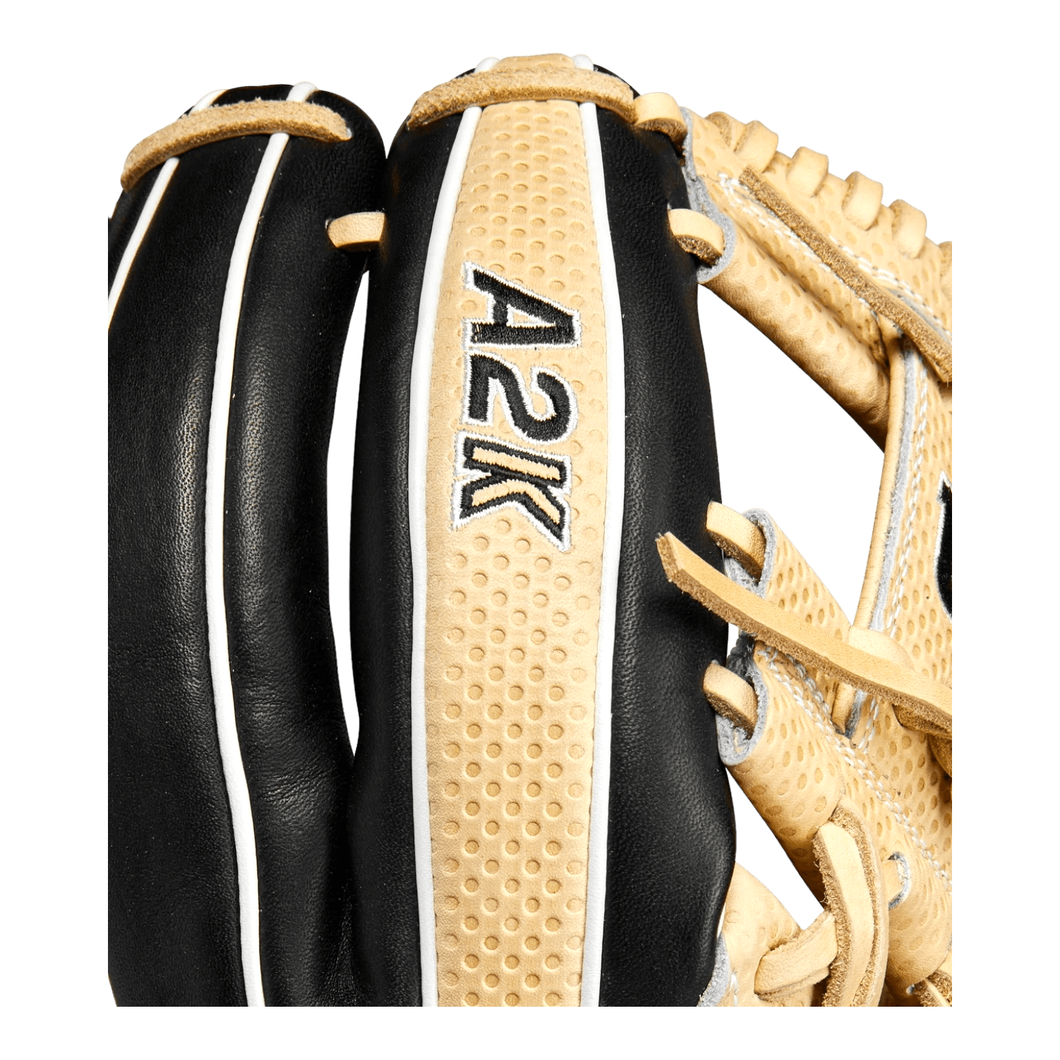 Wilson A2K 11.75” WBW1013751175 I-Web Black Blonde Infield Glove - CustomBallgloves.com