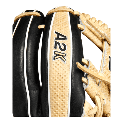 Wilson A2K 11.75” WBW1013751175 I-Web Black Blonde Infield Glove - CustomBallgloves.com