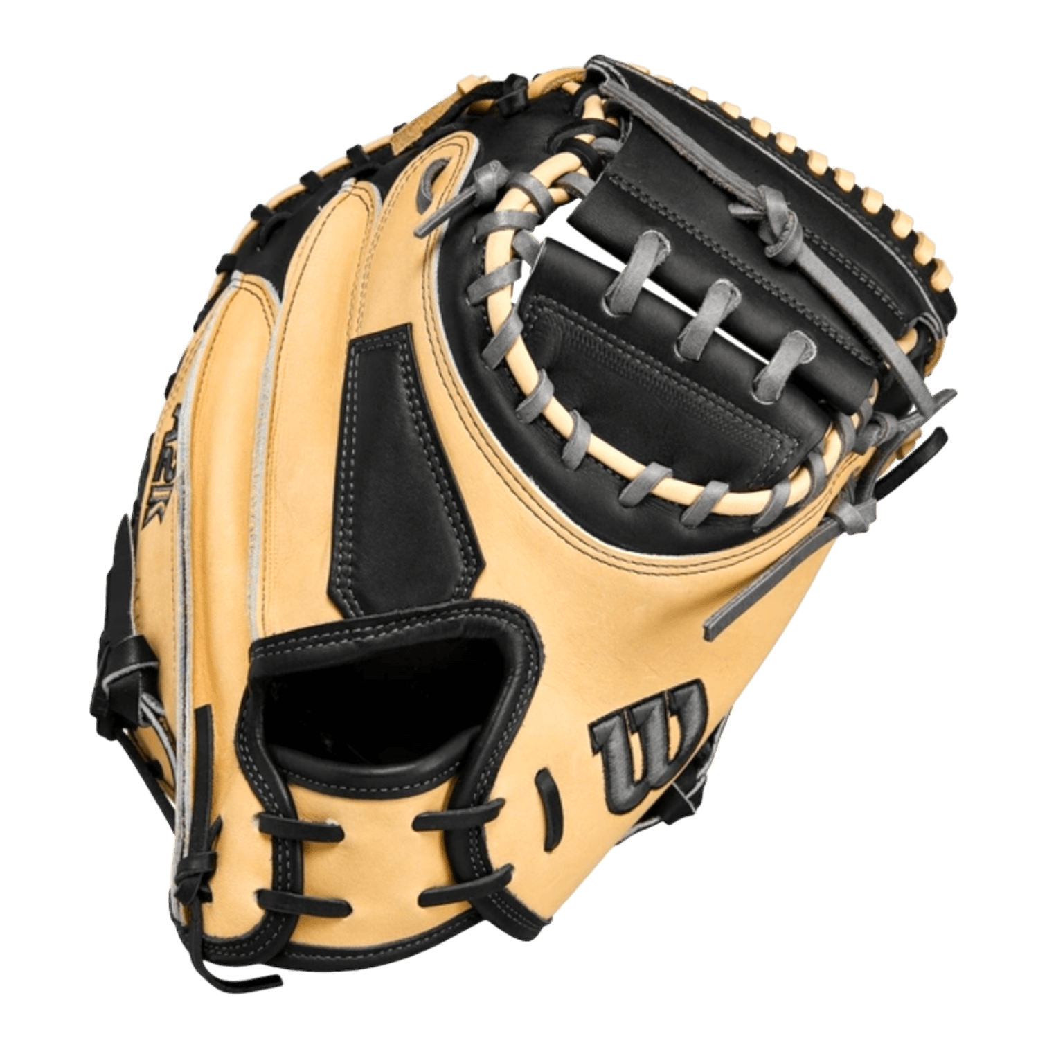 Wilson A2K 33.5” WBW101383335 Blonde Black Catchers Mitt - CustomBallgloves.com