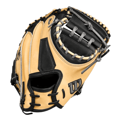 Wilson A2K 33.5” WBW101383335 Blonde Black Catchers Mitt - CustomBallgloves.com