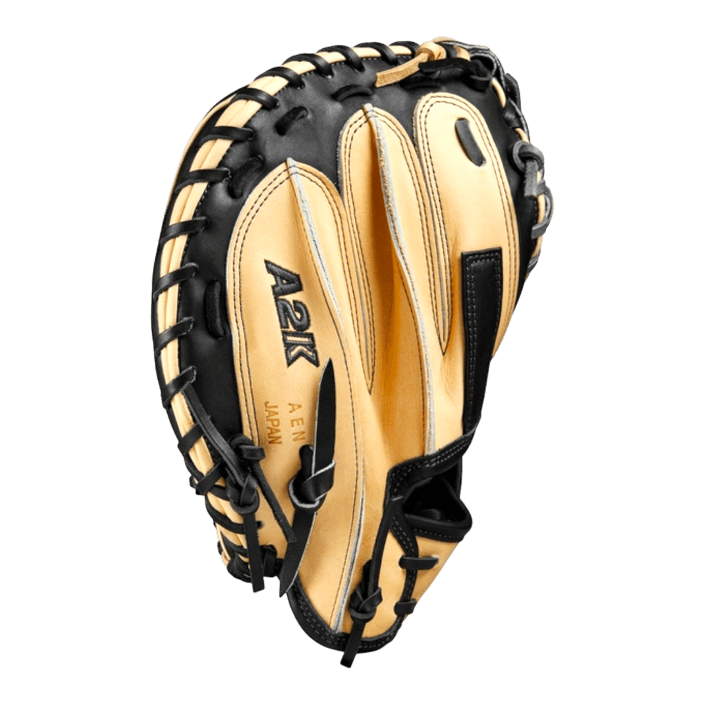 Wilson A2K 33.5” WBW101383335 Blonde Black Catchers Mitt - CustomBallgloves.com