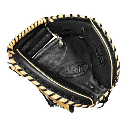 Wilson A2K 33.5” WBW101383335 Blonde Black Catchers Mitt - CustomBallgloves.com