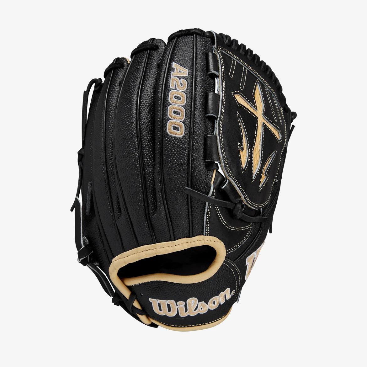 Wilson B23SS A2000 12” Pitcher Black Blonde Glove - CustomBallgloves.com